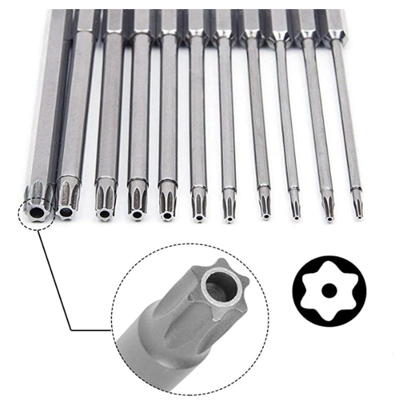 Aiyun 11-Piece Shark Vacuum Screwdriver Security Bit Set, S2 Steel