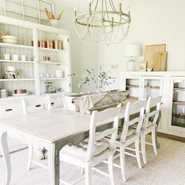 Barnett Home Decor Ticking Stripe Natural Dining Chair Pad with Ties - Extra-Large Size 18 Chair Cushion - Latex Foam Fill - Machine Washable, Reversible, Solid Color, 100% Cotton, Made in USA (XL)