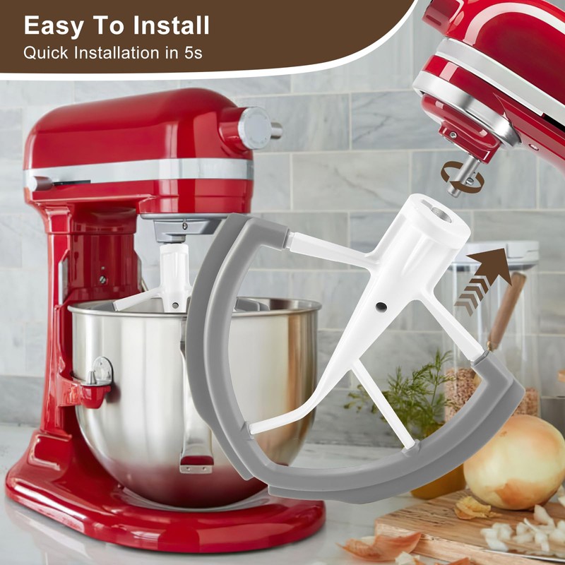 Flex Edge Beater for KitchenAid 6 QT Bowl-Lift Stand Mixers