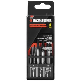 BLACK+DECKER 16270 Screw Extractor Set, 5-Piece