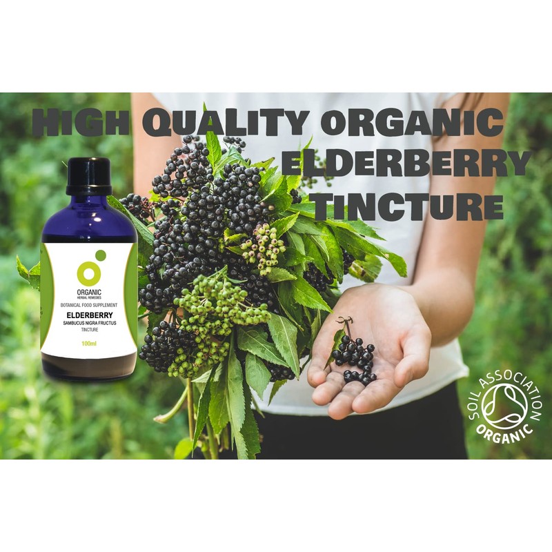 Organic Herbal Remedies 100ml Elderberry Tincture