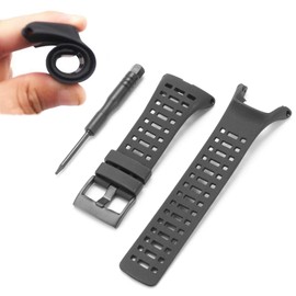 VANTIYA Watch Band Strap, Soft Black Replacement Strap for Suunto Ambit 1 2 2R 2S - Premium Waterproof Watch Band 24mm - Screwdriver Included