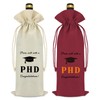 PHD Graduation Gifts 2Pcs Wine Bag Doctorate Degree Graduation Gifts