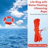 23" Life Ring Boat Safety Throw Ring with Water Floating