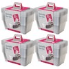 Life Story 5.7-Liter Clear Shoe & Closet Storage Box Stacking