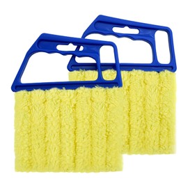 2 Pcs Blinds Cleaner Duster Tool 7 Finger Microfiber Washable Blind Cleaner Mini Window Dusters for Cleaning Dust Remova for Window Air Conditioner Vent Fans Venetian Shades Wood Blinds Dust Dirt