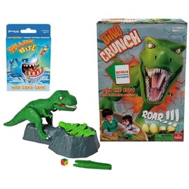 Dino Crunch - Get The Eggs Before The Dino Gets You! - Includes A Fun Shark Bite War Card Game by Goliath
