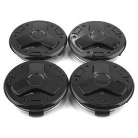 RhinoTuning 4PCS 75mm Wheel Center Caps Compatible with S300 S350 S600 RimsOD:75mm/2.95",ID: 70mm/2.76" Rim Cap Black Hub Caps