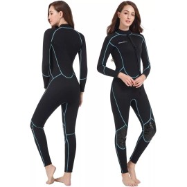 Seaskin Mens 3mm FULL Wetsuit Womens, Full Body Diving Suit, X-Small XS NEW ASAP