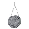 DARO DEKO Metal Hanging Basket Round Diameter 15 cm Grey