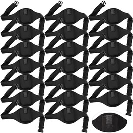 Jexine 20 Pack Mic Belt Wireless for Theatre Neoprene Microphone Holder with Anti Dropping Strap Sweat Absorbent Belt Waistband Bag for Fitness Instructor Vertical Speaker