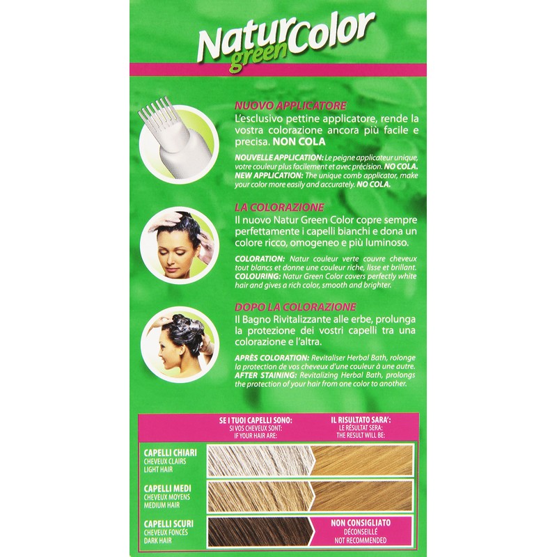 Haarfärbemittel permanente Natur Color Green 9 N sehr hellblond