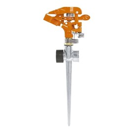 11" Metal Two Way Impulse Sprinkler/Aspersor metálico dos vías, estaca de 11"