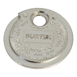 Surtek 107336 Calibrador tipo rampa para bujía 0.020" a 0.10"