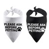 Nervous Shy Dog Bandana Dog Scarf Please Ask Before Petting