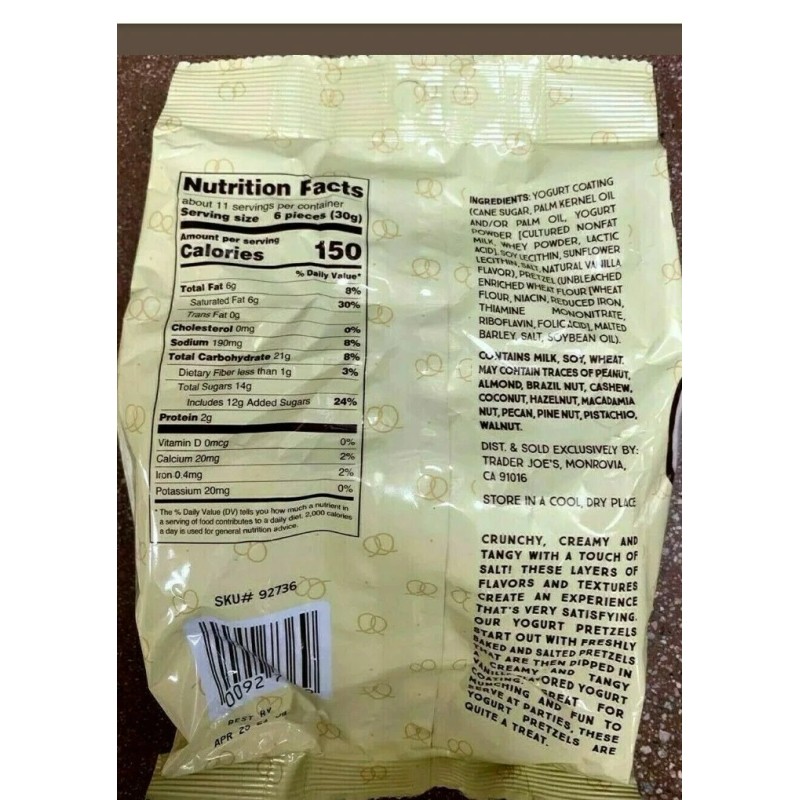Trader Joe's 2 Packs Trader Joe's Yogurt Pretzels 12 oz