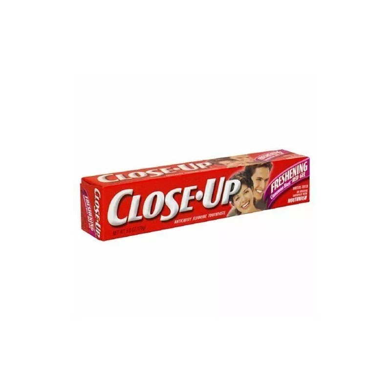 Close-Up Close Up Anticavity Fluoride Toothpaste Freshening Red Gel Cinnamon