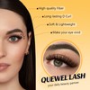 QUEWEL Wimpern-Extensions 30D+40D+50D 3 gemischte Stile Cluster-Lashes, 280 Stück Lash-Extension