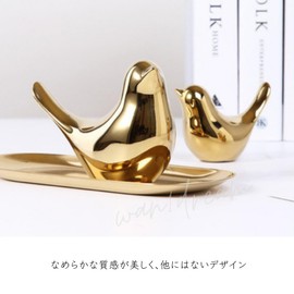 [4size-SET] Little Bird Korean Style Object Color Selection Entrance Interior Paperweight (Silver)