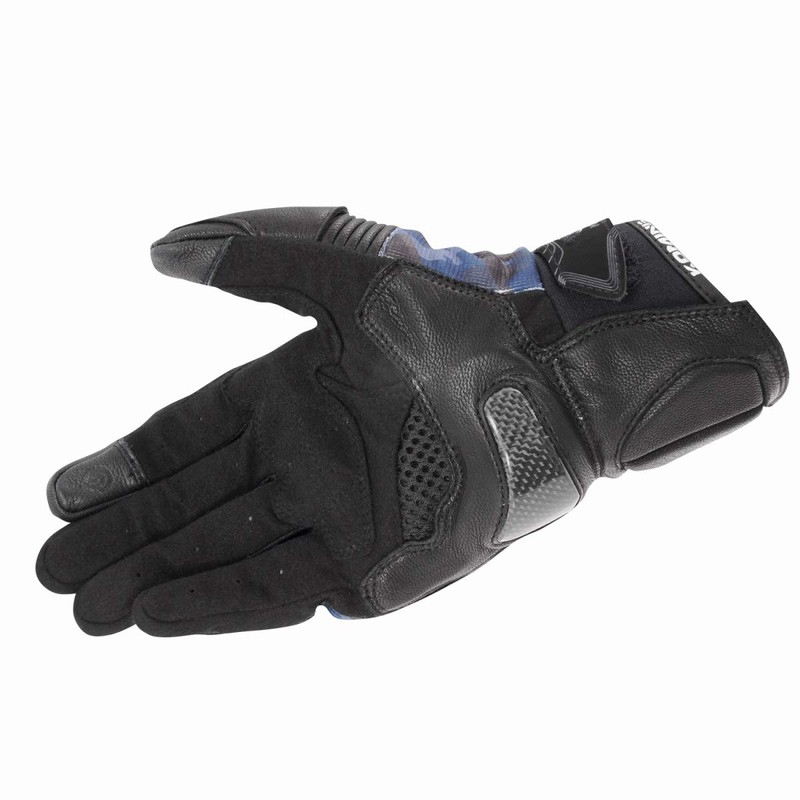Komine GK-214 1166 Titanium Mesh Gloves for Bikes, Plaid Navy,