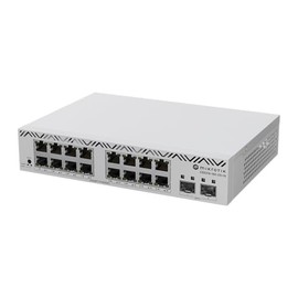 MikroTik CSS318-16G-2S+in Managed Network Switch, 16 Gigabit Ethernet Ports, 2 SFP+ Ports