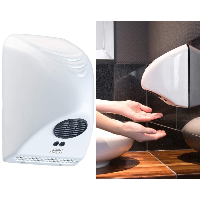 Sichler Haushaltsgeräte Hand Dryer: Automatic Electric Hand Dryer Wall Mounted