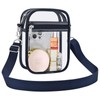 Clear Crossbody Bag Stadium Approved,Transparent Messenger Shoulder Bag for Concert,