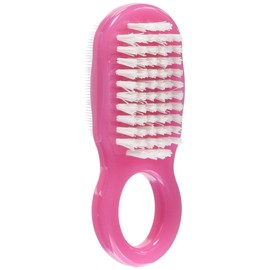 OHE Hand Wash Brush, Pink, Width 6.9 x Depth 3.9 x Height 1.6 inches (17.5 x 10 x 4.2 cm), Lorraine Soft Hard, Double-Sided