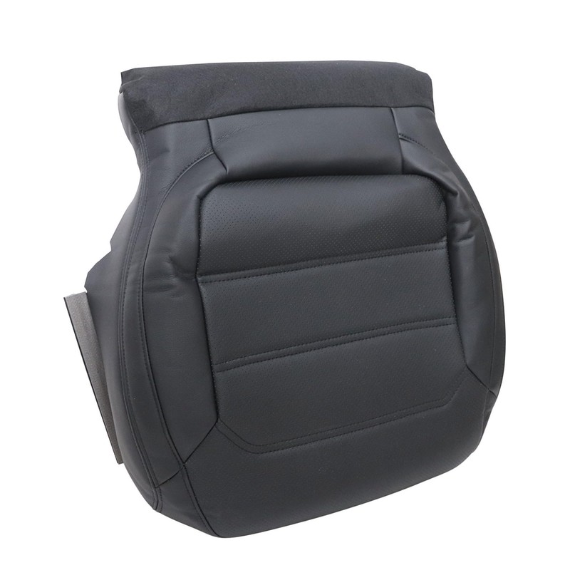 Priprilod Black Leather Driver & Passenger Side Bottom Replacement Seat