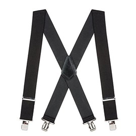 Suspender Store Classic Suspenders - 2-Inch Wide Elastic - X-Back - Gator Clip - Many Colors & 4 Sizes Including Big & Tall