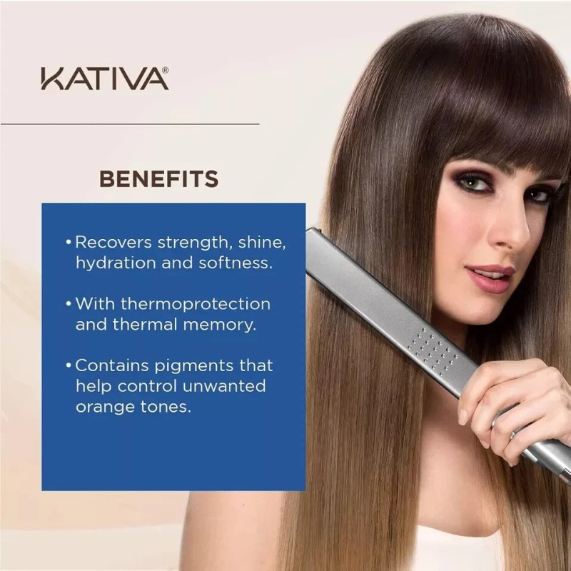 Kativa Brazilian Straightening Brunette Kit, 12 Weeks of Home Use