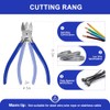 2 Pack Wire Cutters Set, 6"+5" Sharp Flush Cutters, Spring