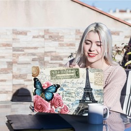 PLIGREAT 3 Pcs Laptop Skin Sticker Decal Tower Laptop Skin Sticker Cover Universal 12" 13" 13.3" 14" 15 inch Notebook PC Skin Vinyl Reusable Notebook Keyboard Decal Waterproof Laptop Protector