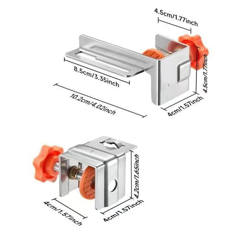 Drawer Front Installation Clamps,2X Fixing Clamp For Cabinets - Adjustable