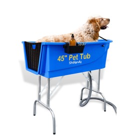 SHELANDY 45" Pet Grooming Bathtub Dog Wash Station | Heavy Duty Bathing Tub