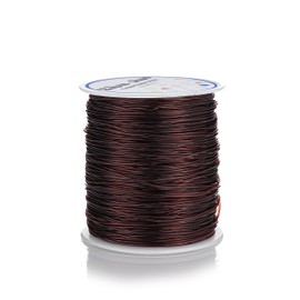 ZhXu Shuo 0.8 mm Elastic Bracelet String, 100 m(109 Yards) of Crystal Clear Elastic Cord for Bracelets, Necklaces, Beading and Jewelry Making (Brown)