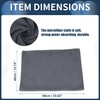 INFINAUTO Cleaning Cloths Towel,Car Drying Plush Cloth Absorbent Microfiber Grey,3pcs