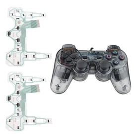 OTOTEC 4PCS Ribbon Cable Circuit Board Conductive Film Compatible with PS2 Controller 18Pin Connector Port Replacement Button Replacement Film (SA1Q42A 18P)