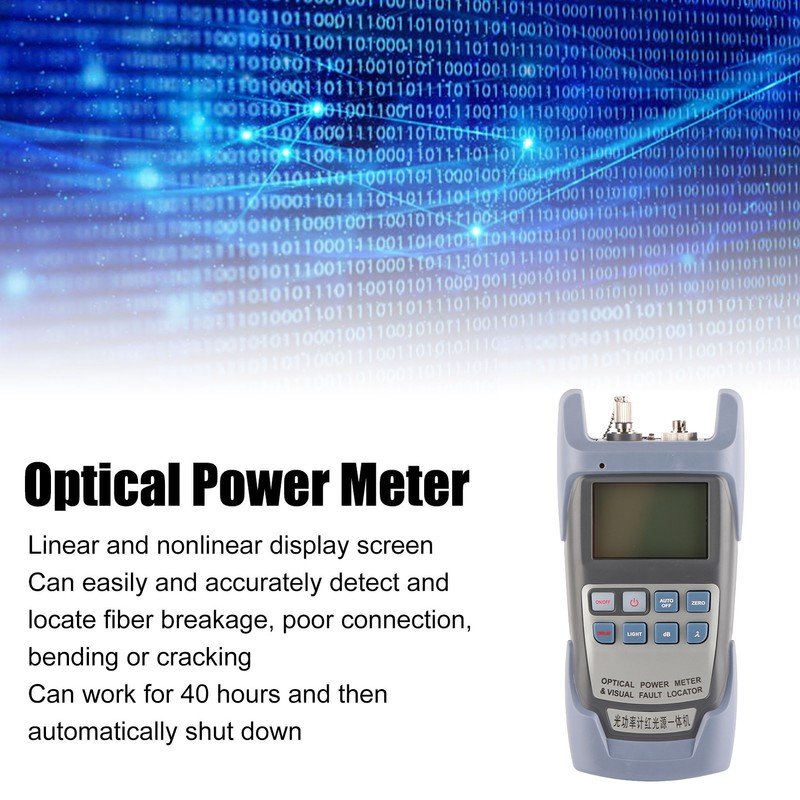 Optical Power Meter 650nm 7 Wavelength High Accuracy Fiber Optic