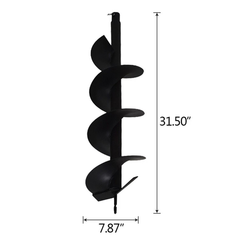 ALL-CARB 8" Earth Auger Drill Bits With 3/4" Shaft For