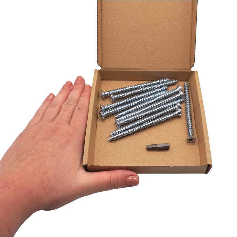 SKIR'CO (Pack of 10) Concrete Screws Galvanised 7.5 x 92mm