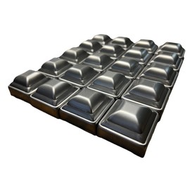 Generic JM Steel 2"" Pressed Steel Cap. Square Post. (20 Pack)., JMPSC220