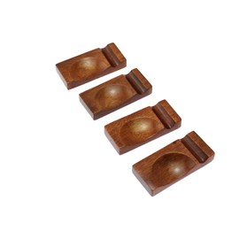Speed mao Japanese Modern Wooden Simple Chopsticks Rest Spoon Rest Set of 4