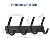 WUIVIUT Large Wall 4 Hooks Hanging for Clothes Heavy Duty