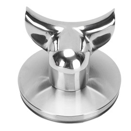 54mm Stainless Steel Portafilter Spout Bottomless to Spouted Coffee Machine Portafilter Spout 304 Stainless Steel with O Rings (Double Spout)
