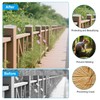 Qlvily 4 Pack 3.5 inch Vinyl Fence Post Caps, White
