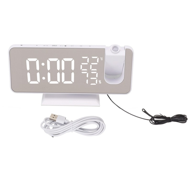 FM Radio LED Digital Smart Alarm Clock LED Digital Projection