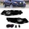 AniyaFDCX Fog Lights Compatible With 2016 2017 2018 HRV/HR-V Front