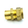 15mm x G3/8 Female Coupler Adaptor Brass Compression Fittings Straight