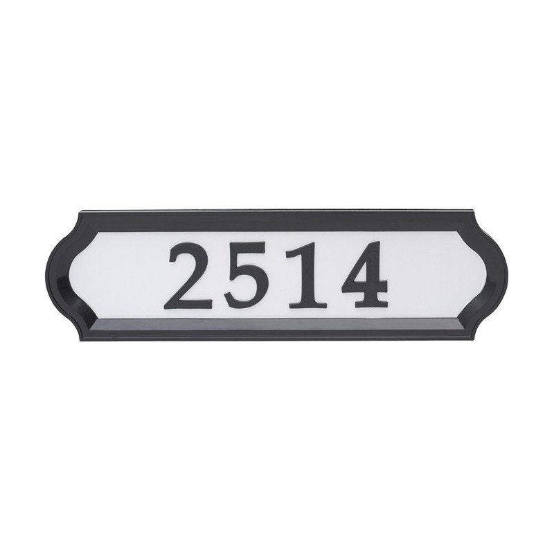 Whitehall Products Nite Bright Address Sign, 16" x 4.5", Black
